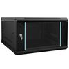 vidaXL Network Cabinet with Storage Black 53 x 60 x 30 cm Steel