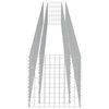 vidaXL Gabion Raised Bed Galvanised Steel 450x50x50 cm