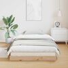 vidaXL Floor Bed Frame Natural 223.5 x 84 x 9 cm Solid Pine Wood