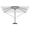 vidaXL Cantilever Roma Parasol Beige and Black 352 x 251 x 260 cm