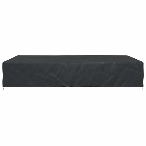 vidaXL Furniture Cover Plain Black 350 x 260 x 90 cm 210D