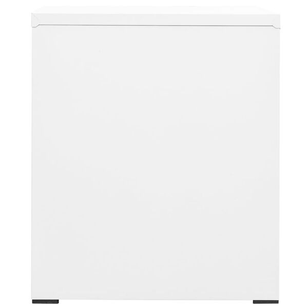 vidaXL Filing Cabinet White 46x62x72.5 cm Steel