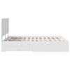 vidaXL Bed Frame with Headboard White 160 x 200 cm Engineered Wood