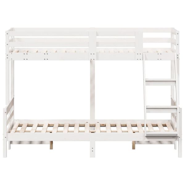 vidaXL Bunk Bed without Mattress 80x200/120x200 cm White Solid Wood