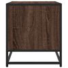 vidaXL TV Cabinet Brown Oak 61x40x46 cm Engineered Wood and Metal