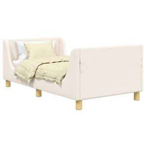 vidaXL Children's Bed Frame with Headboard Cream 80 x 160 cm