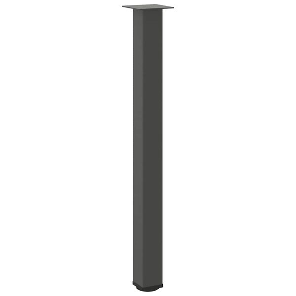 vidaXL Bar Table Legs 4 pcs Anthracite 100-102 cm Steel