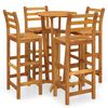 vidaXL 5 Piece Garden Bar Set Solid Wood Acacia