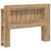 vidaXL Headboard Cabinet with Storage Artisan Oak Engineered Wood
