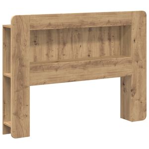 vidaXL Headboard Cabinet with Storage Artisan Oak Engineered Wood