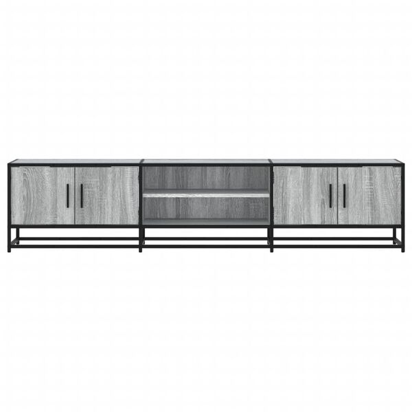 vidaXL TV Cabinet Grey Sonoma 180x35x41 cm Engineered Wood