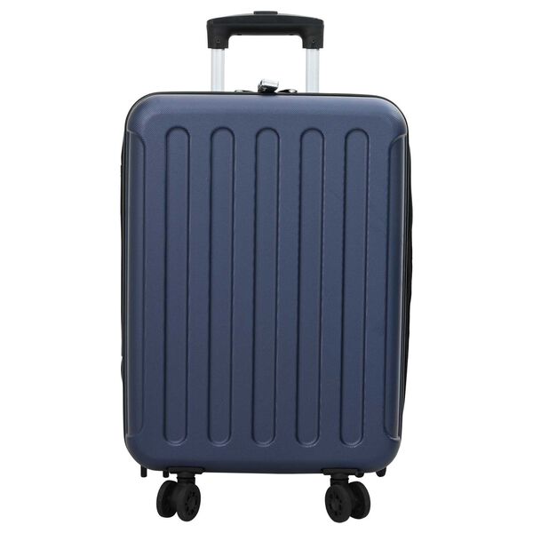 vidaXL Suitcase Folding Dark blue 34 x 23 x 55.5 cm ABS Plastic
