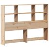 vidaXL Bookcase Bed without Mattress 150x200 cm King Size Solid Wood Pine