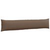 vidaXL Sofa Pillows 2 pcs Brown 200 x 40 cm Fabric