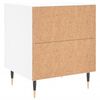 vidaXL Bedside Cabinets 2 pcs White 40x35x47.5 cm Engineered Wood