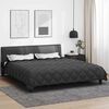 vidaXL Winter Duvet Black and Anthracite 200 x 200 cm Microfiber