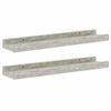 vidaXL Wall Shelves 2 pcs Concrete Grey 40x9x3 cm