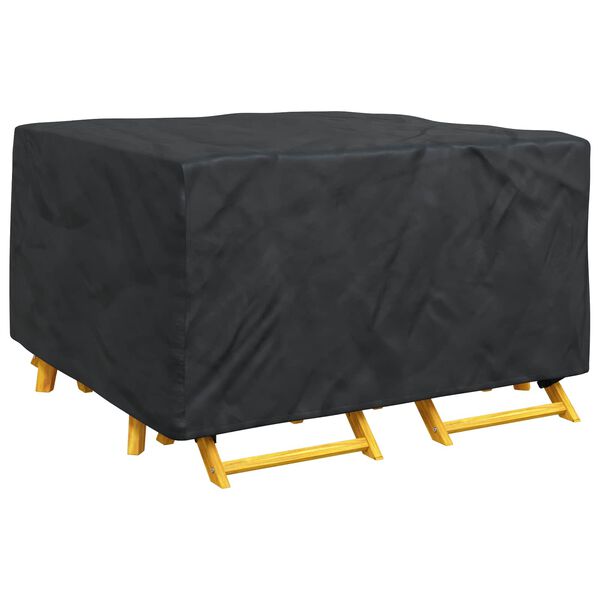vidaXL Furniture Cover Plain Black 150 x 150 x 75 cm 420D