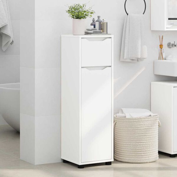 vidaXL Bathroom Cabinet White 30.5 x 30 x 101 cm Engineered Wood