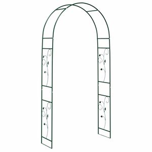 vidaXL Garden Arch Floral Green 115 x 37 x 231 cm
