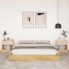 vidaXL Bed Frame without Mattress 160x200 cm Solid Wood Oak