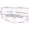 vidaXL Bookcase Bed without Mattress Wax Brown 90x190 cm Solid Wood Pine