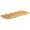 vidaXL Table Top 100x40x2.5 cm Live Edge Solid Wood Mango