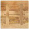 vidaXL Table Top 60x60x2.5 cm Square Solid Wood Rough Mango