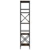 vidaXL Bookcase 5-Tier Smoked Oak 59x35x171 cm Engineered Wood