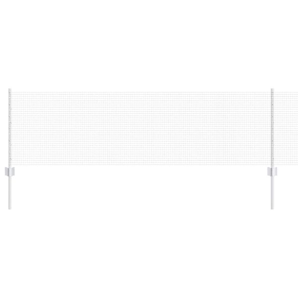 vidaXL Fence with Post Silver 0.6 x 10 m Steel