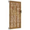 vidaXL Garden Gate 85x175 cm Corten Steel Bamboo Design