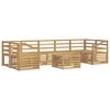 vidaXL Outdoor Sofa Set 8 pcs White Solid Acacia Wood
