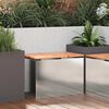 vidaXL Garden Bench Silver 60 x 40 x 43 cm Stainless steel