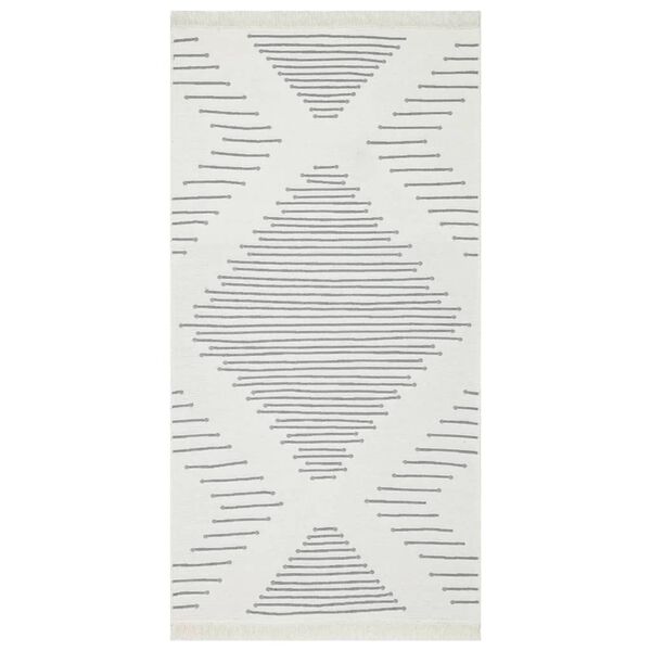 vidaXL Rug Dark Grey 80x150 cm Cotton