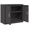 vidaXL Storage Cabinet Black 80 x 40 x 70 cm Steel