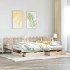 vidaXL Daybed with Trundle and Drawers without Mattress 90x190 cm Single