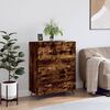 vidaXL Chest of Drawers Smoked Oak 69.5x34x90 cm Engineered Wood