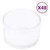 vidaXL Tea Light Glasses 48 pcs