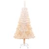 vidaXL Artificial Christmas Tree with Iridescent Tips White 120 cm PVC