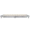 vidaXL Bed Frame without Mattress Concrete Grey 120x190 cm Small Double