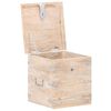 vidaXL Chest 40x40x40 cm Solid Acacia Wood