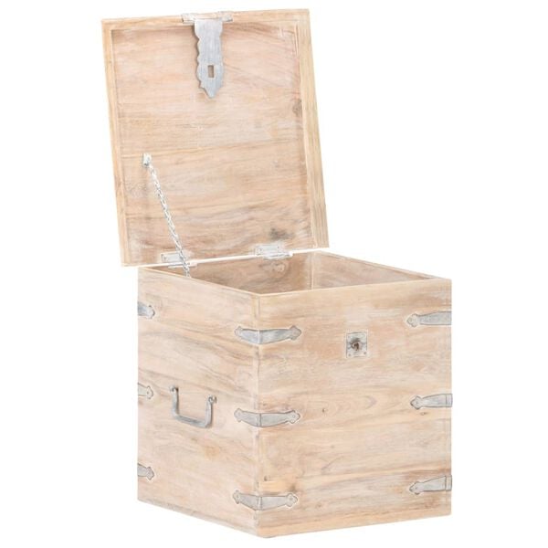 vidaXL Chest 40x40x40 cm Solid Acacia Wood