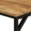 vidaXL Dining Table 160x80x75 cm Solid Wood Rough Mango