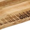 vidaXL Table Top Live Edge 100x80x3.8 cm Solid Wood Rough Mango
