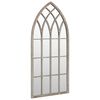 vidaXL Garden Mirror Sand 70x30 cm Iron for Outdoor Use