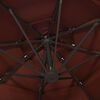 vidaXL 4-Tier Garden Parasol with Aluminium Pole Terracotta 3x3 m