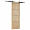 vidaXL Sliding Door ORKDAL Brown 73.5 x 211 cm Solid Pine Wood
