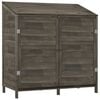 vidaXL Garden Shed Anthracite 102x52x112 cm Solid Wood Fir