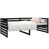 vidaXL Day Bed without Mattress Black 90x190cm Solid Wood Pine