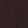 vidaXL Bed Frame without Mattress Dark Brown 100x200 cm Solid Wood